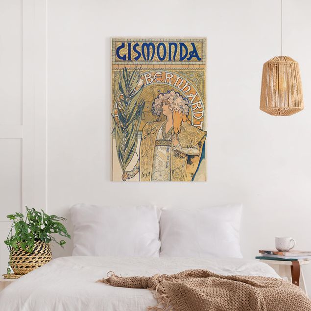 Riproduzioni su tela quadri famosi Alfons Mucha - Manifesto per l'opera teatrale Gismonda
