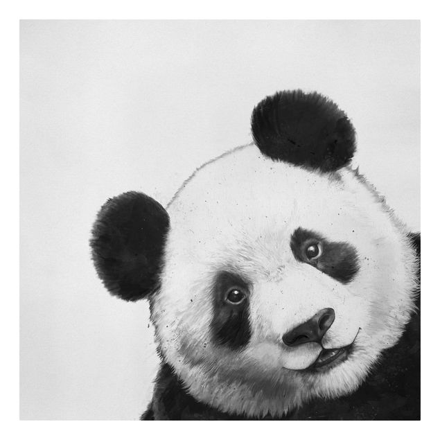 Quadri moderni per soggiorno Illustrazione - Panda Disegno in bianco e nero
