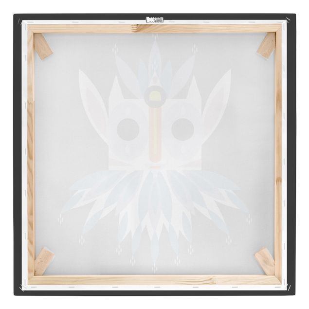 Stampa su tela - Collage Mask Ethnic - Gnome - Quadrato 1:1