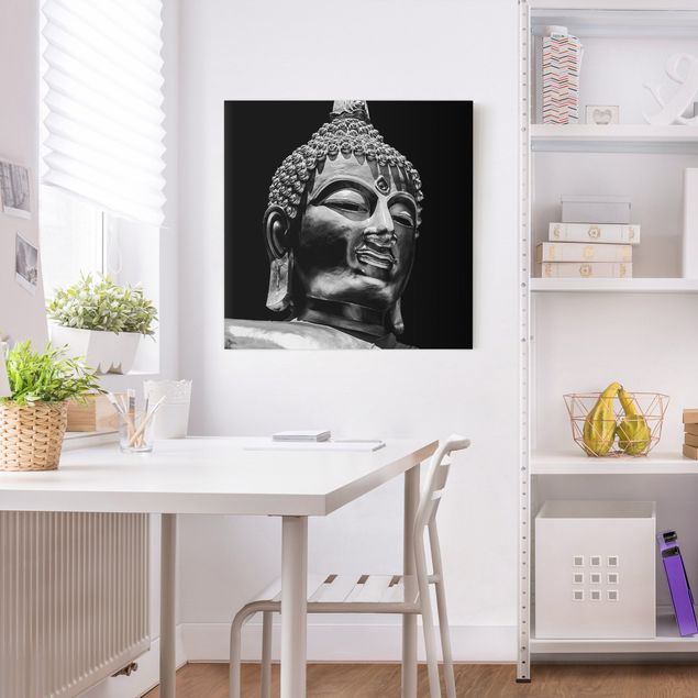 Riproduzione quadri su tela Volto di statua di Buddha