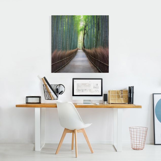 Riproduzioni su tela quadri famosi Il sentiero attraverso il bambù