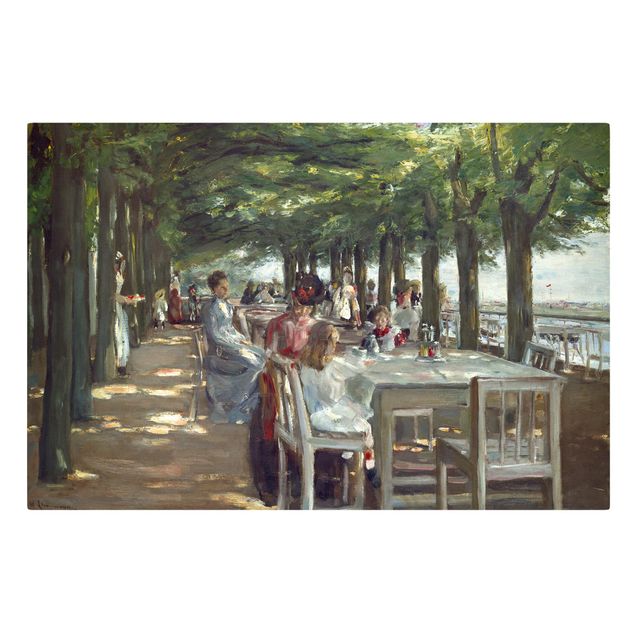 Stampa su tela Max Liebermann - La terrazza del ristorante Jacob