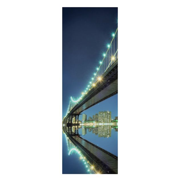 Stampa su tela - Abstract Manhattan Bridge - Pannello