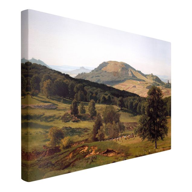 Riproduzione quadri su tela Albert Bierstadt - Collina e valle