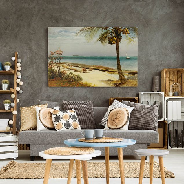 Riproduzione quadri su tela Albert Bierstadt - Costa tropicale