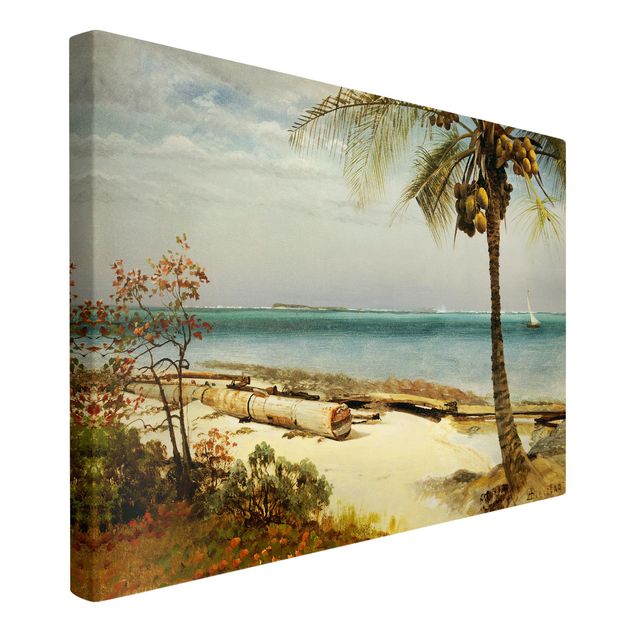 Quadri moderni per soggiorno Albert Bierstadt - Costa tropicale