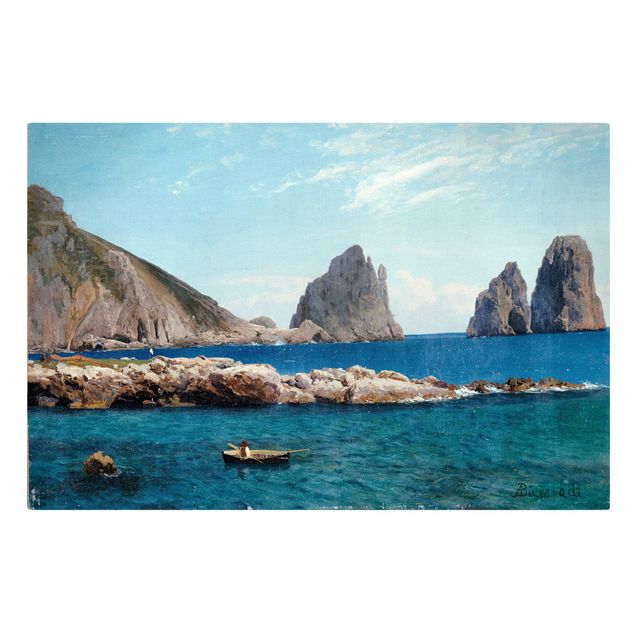Riproduzione quadri su tela Albert Bierstadt - Canottaggio dalle rocce