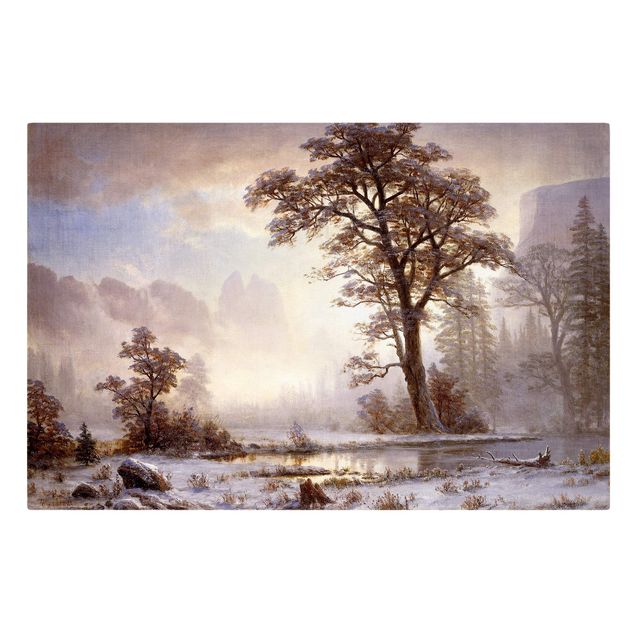 Albert Bierstadt Albert Bierstadt - Valle dello Yosemite, caduta di neve