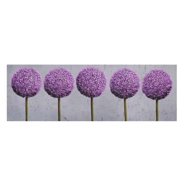 Stampa su tela - Allium Ball Flower - Panoramico