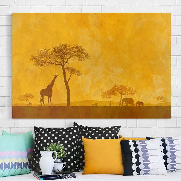 Quadri con giraffe Il Kenya sorprendente
