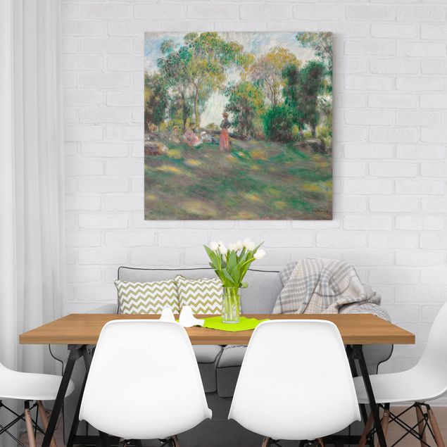 Quadri moderni per soggiorno Auguste Renoir - Paesaggio con figure