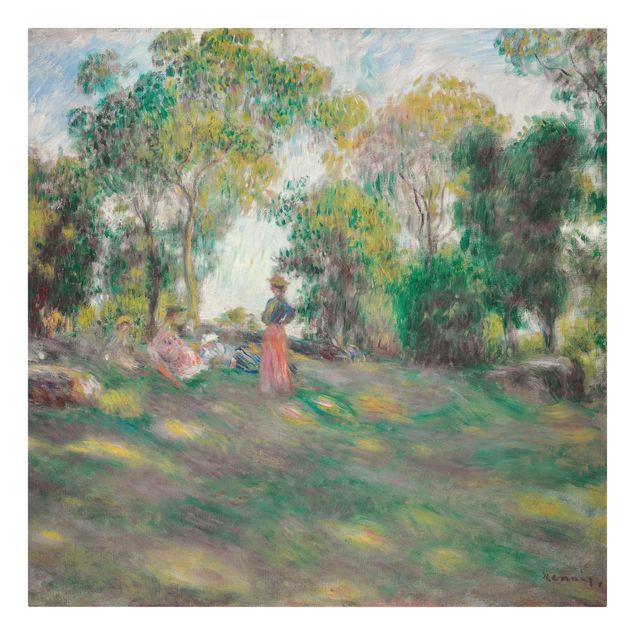Stampa su tela - Auguste Renoir - Landscape with Figures - Quadrato 1:1