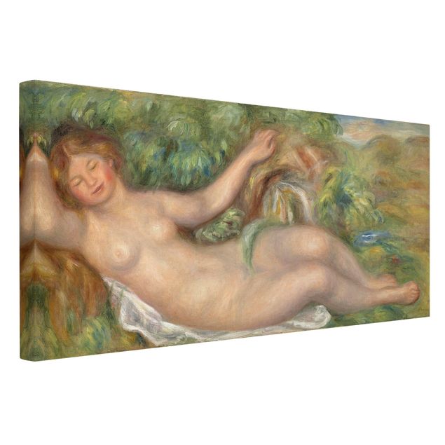 Stampa su tela - Auguste Renoir - situata a nudo, La Fonte - Orizzontale 2:1
