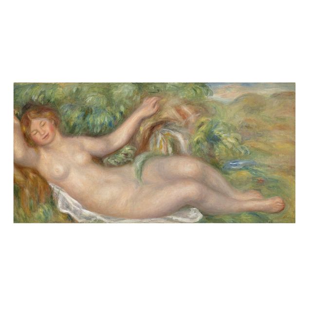Stampa su tela - Auguste Renoir - situata a nudo, La Fonte - Orizzontale 2:1