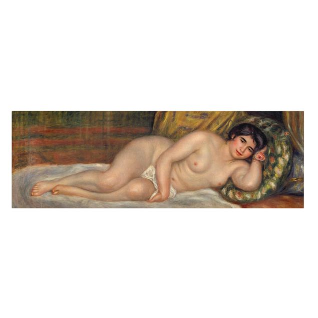 Stampa su tela - Auguste Renoir - Lying female Nude (Gabrielle) - Panoramico