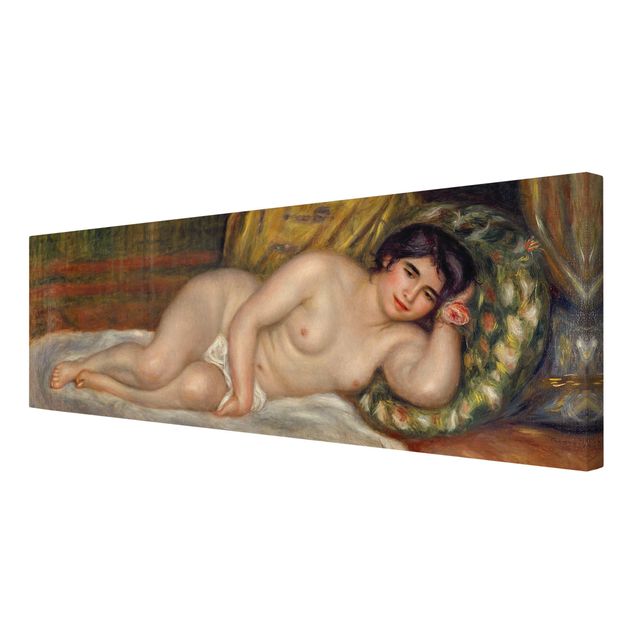 Stampa su tela - Auguste Renoir - Lying female Nude (Gabrielle) - Panoramico