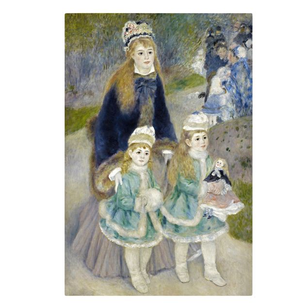 Stampa su tela Auguste Renoir - Madre e Figli (La Passeggiata) - Verticale 2:3