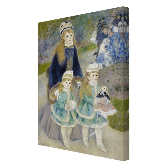 Stampa su tela Auguste Renoir - Madre e Figli (La Passeggiata) - Verticale 2:3