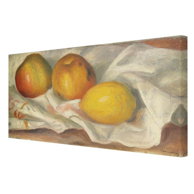 Stampa su tela - Auguste Renoir - Due Mele e Limone - Orizzontale 2:1