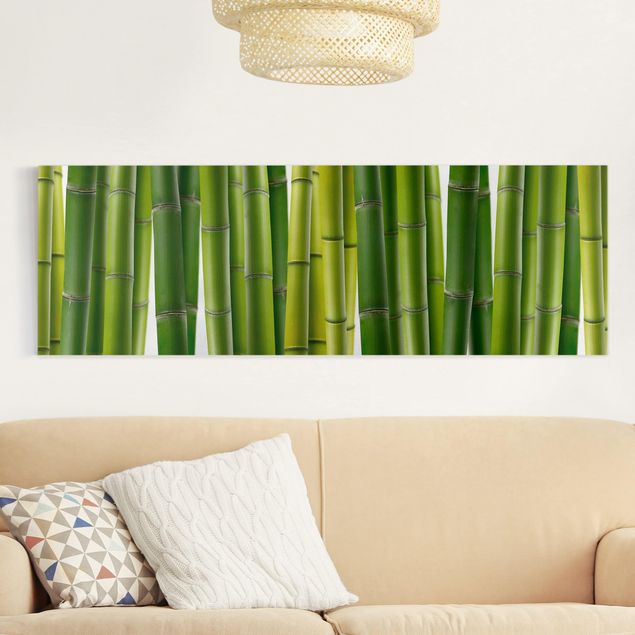 Quadri su tela fiori Piante di bambù