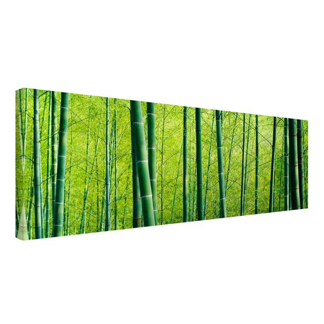 Quadri moderni per soggiorno Foresta di bambù n.2