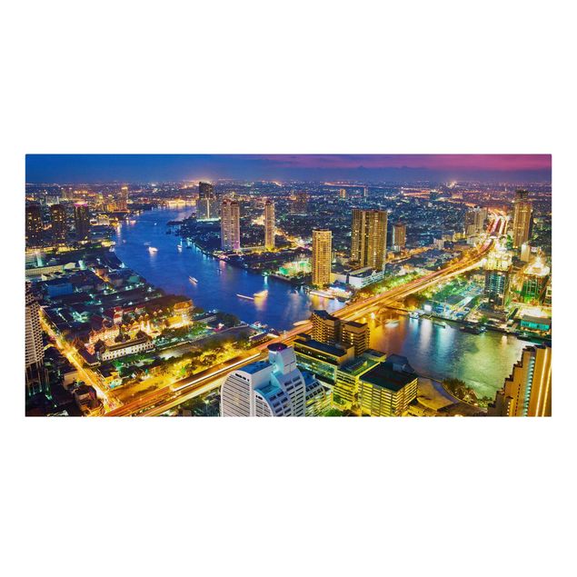 Stampa su tela - Bangkok Skyline - Orizzontale 2:1