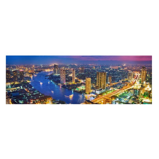 Stampa su tela - Bangkok Skyline - Panoramico