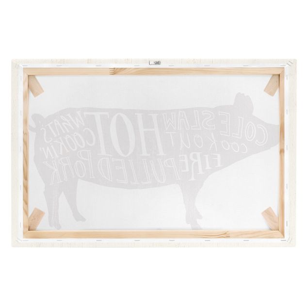 Stampa su tela - Farm BBQ - Pig - Orizzontale 3:2