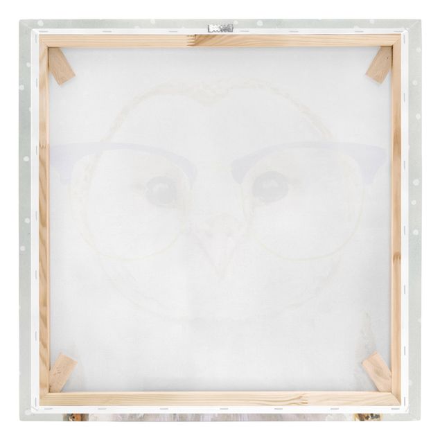 Stampa su tela - Animals With Glasses - Owl - Quadrato 1:1