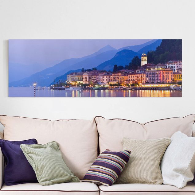 Stampa su tela città Bellagio sul lago di Como