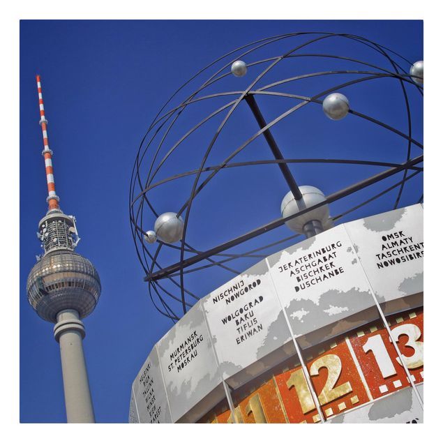 Stampa su tela - Berlin Alexanderplatz - Quadrato 1:1