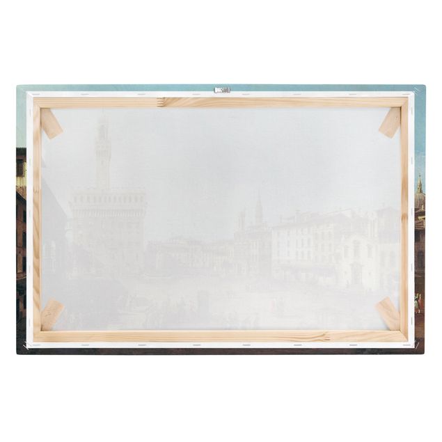 Stampa su tela - Bernardo Bellotto - The Piazza della Signoria in Florence - Orizzontale 3:2