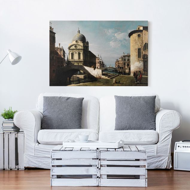 Quadri moderni per soggiorno Bernardo Bellotto - Capriccio veneziano