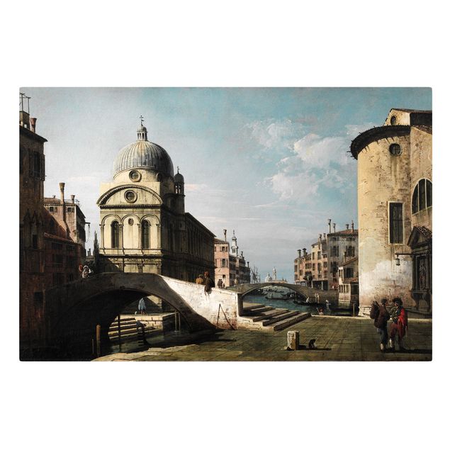 Stampe su tela Bernardo Bellotto - Capriccio veneziano