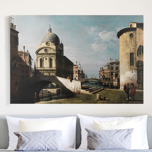 Riproduzione quadri su tela Bernardo Bellotto - Capriccio veneziano