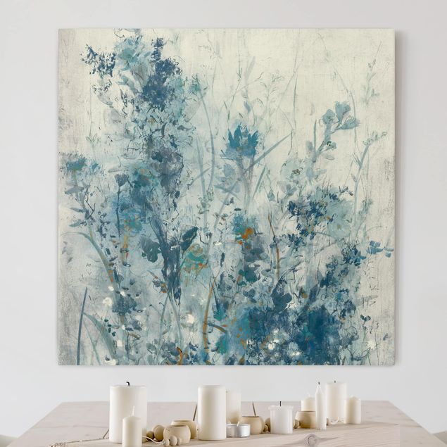 Riproduzione quadri su tela Prato blu di primavera I