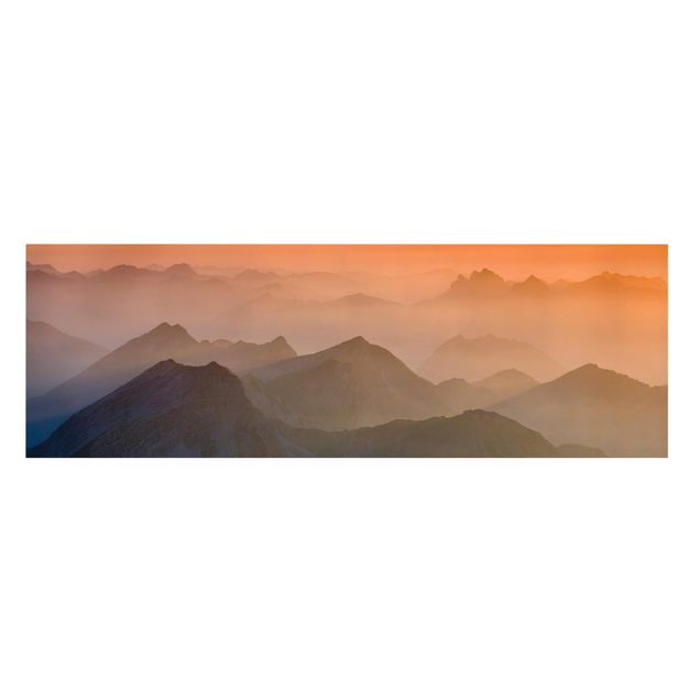 Stampa su tela Vista dal monte Zugspitze