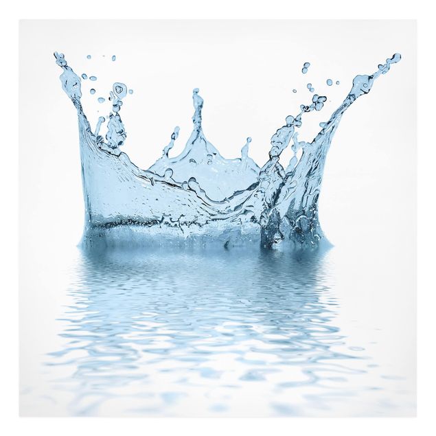 Stampa su tela - Blue Water Splash No.2 - Quadrato 1:1