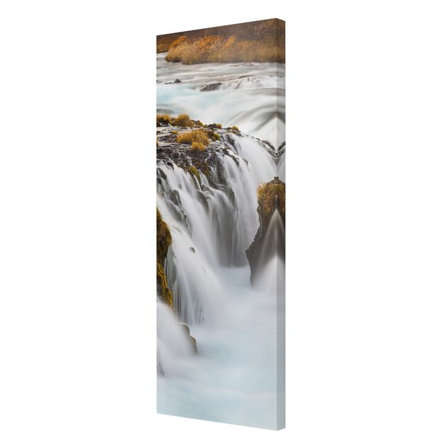 Stampa su tela - Bruarfoss Waterfall In Iceland - Pannello