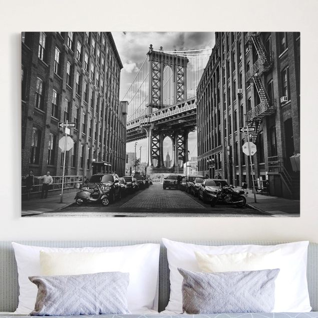 Quadri su tela New York Ponte di Manhattan in America