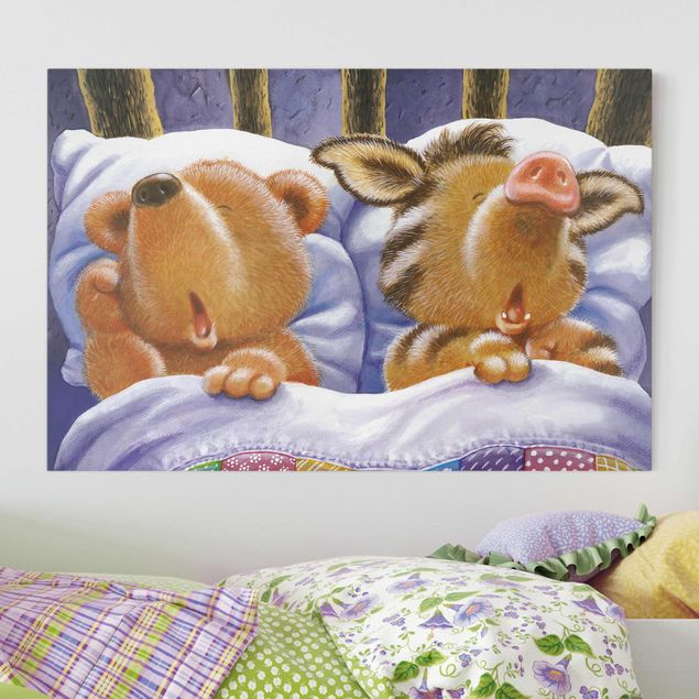 stampe animali Orsetto Buddy - A letto