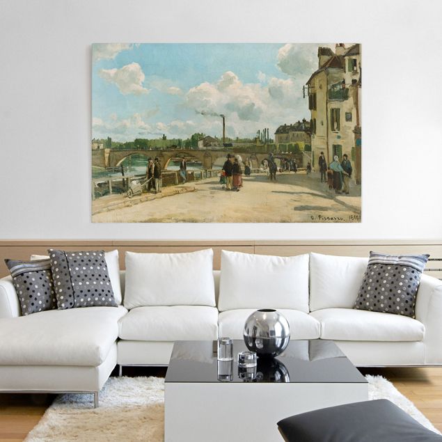 Stampa su tela città Camille Pissarro - Veduta di Pontoise