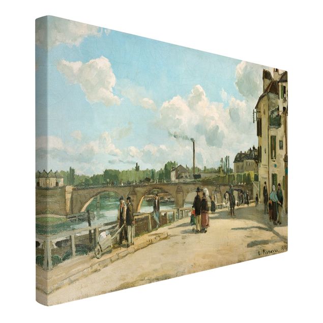 Stampa su tela Camille Pissarro - Veduta di Pontoise