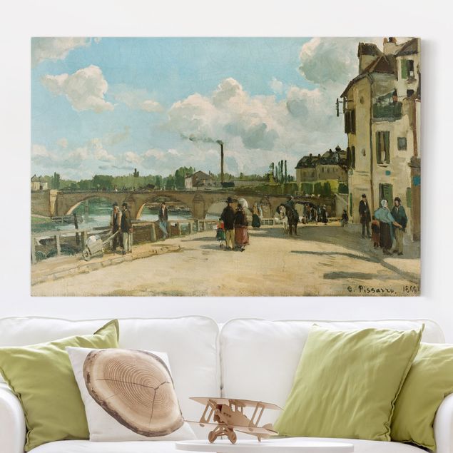 Riproduzioni su tela Camille Pissarro - Veduta di Pontoise