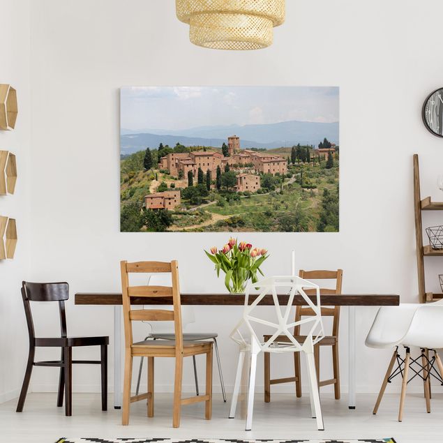 Quadri moderni per soggiorno L'incantevole Toscana
