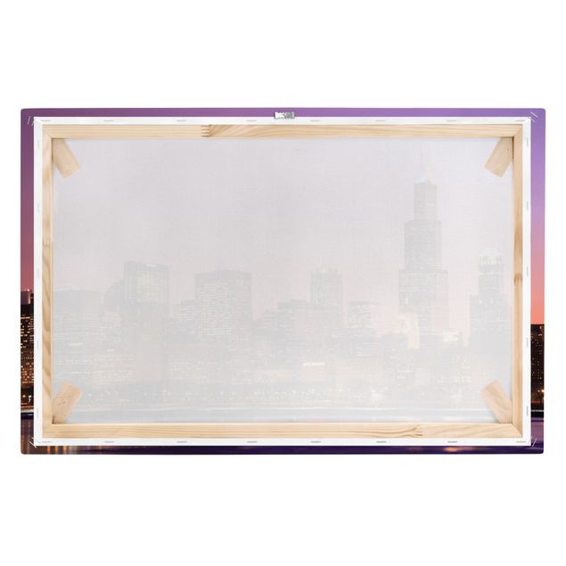 Stampa su tela - Chicago skyline - Orizzontale 3:2