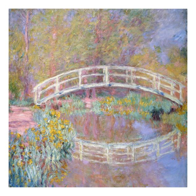 Stampa su tela Claude Monet - Ponte del giardino di Monet