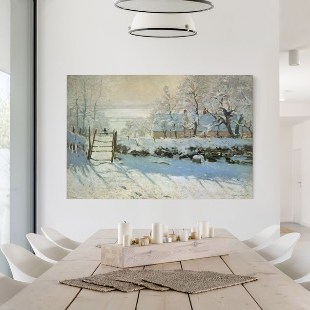 Quadri su tela paesaggio Claude Monet - La gazza
