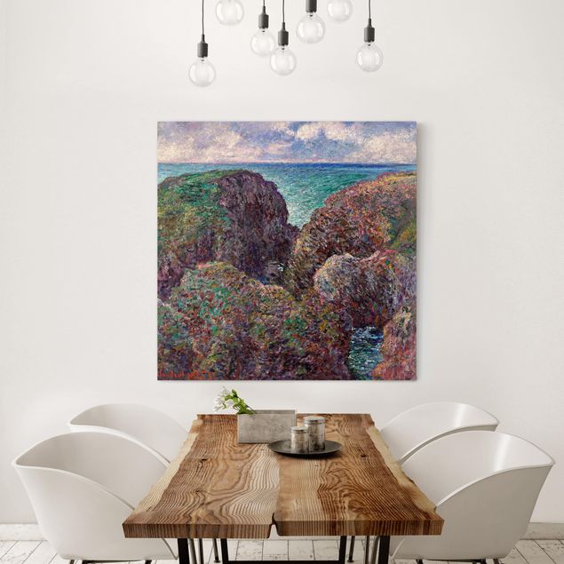 Tele con paesaggi Claude Monet - Gruppo di rocce a Port-Goulphar