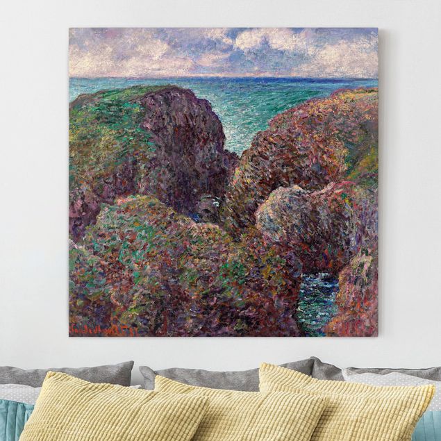 Quadri con montagne Claude Monet - Gruppo di rocce a Port-Goulphar